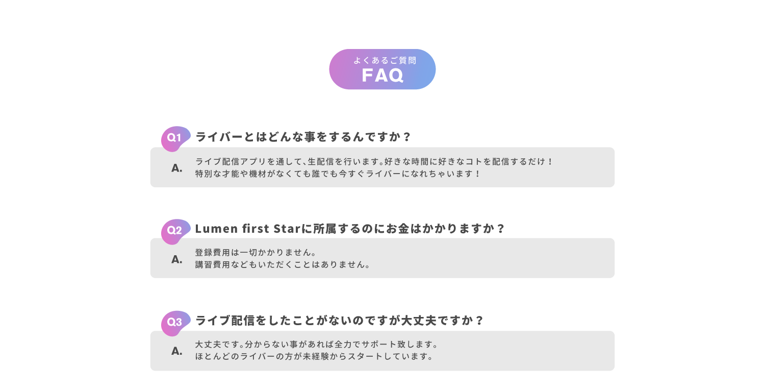 FAQ１